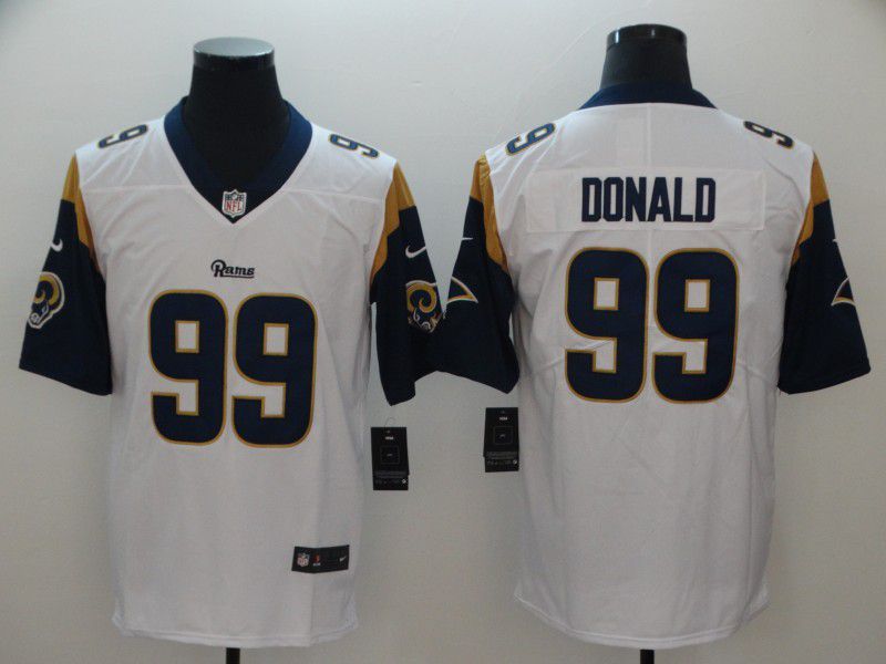 Men Los Angeles Rams #99 Donald White Nike Vapor Untouchable Limited Playe NFL Jerseys